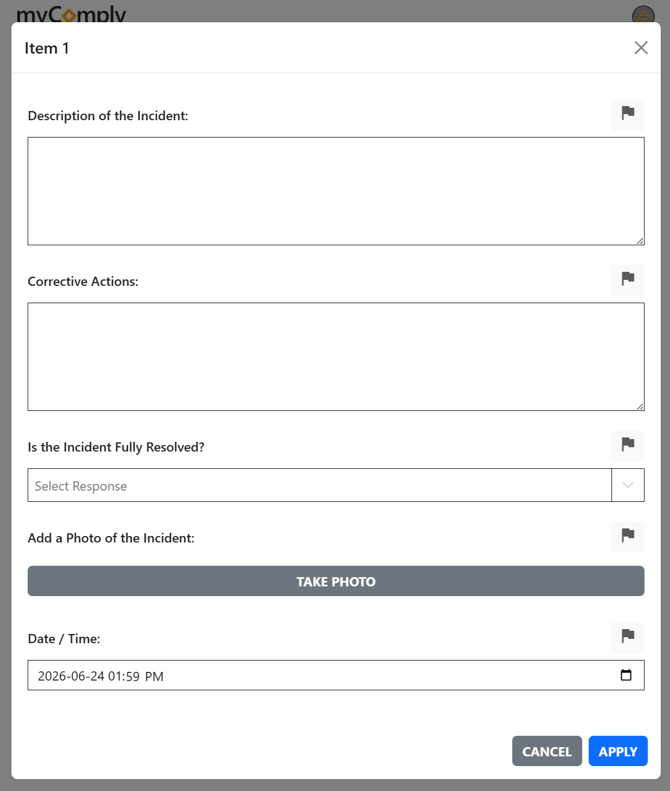 List Item Pop-up