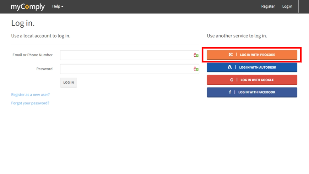 Mapping Procore Folders in myComply